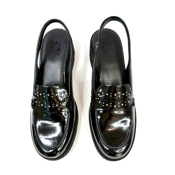 DARRY LUG SOLE SLINGBACK LOAFERS BLACK SIZE 9M NWT AND BOX - Picture 3 of 9